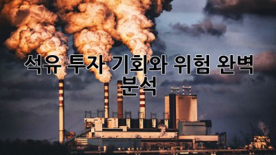 석유 투자: 기회와 위험 완벽 분석